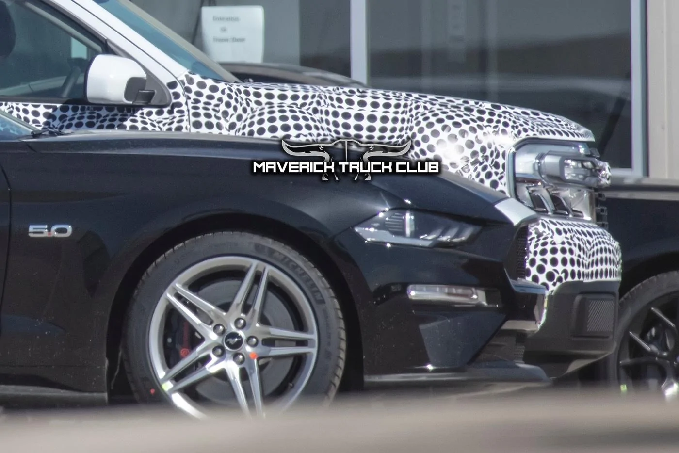 Ford Maverick Spied: 2022 Maverick Truck vs. Ford Mustang (Size Comparison) 202-maverick-truck-vs-mustang-size-comparison-1