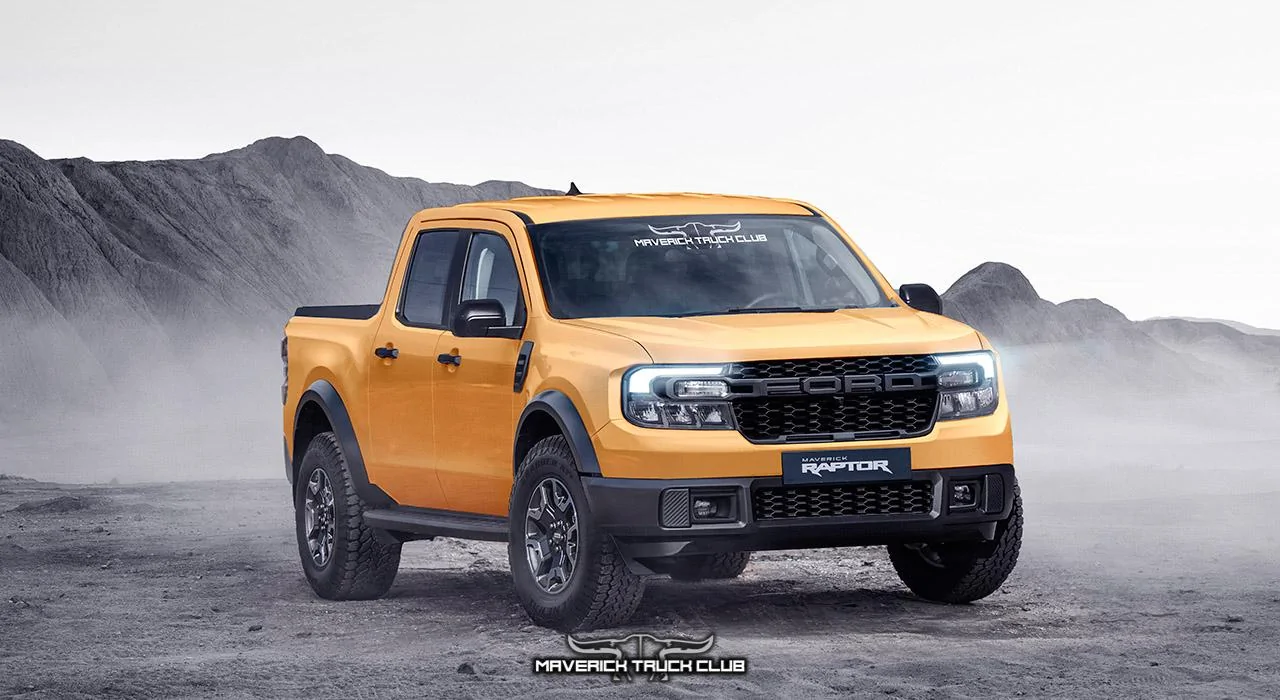 Ford Maverick Maverick Raptor! How We Imagine It Ford-Maverick-raptor-front-Cyber-orang