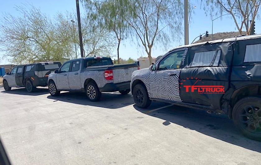 Ford Maverick Spied: 2022+ Ford Maverick Prototypes Are Caught Again in Arizona 2022-ford-maverick-4x4-rear-az