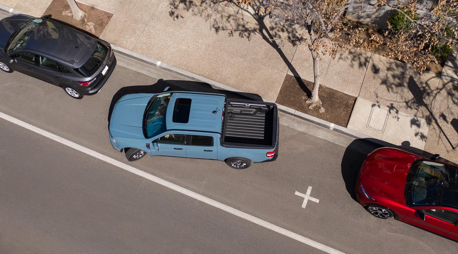 Ford Maverick 2022 Ford Maverick Pickup Truck Revealed with Standard Hybrid, 40MPG City, $20K MSRP 2022-ford-maverick-pickup-truck-revealed-debut-38