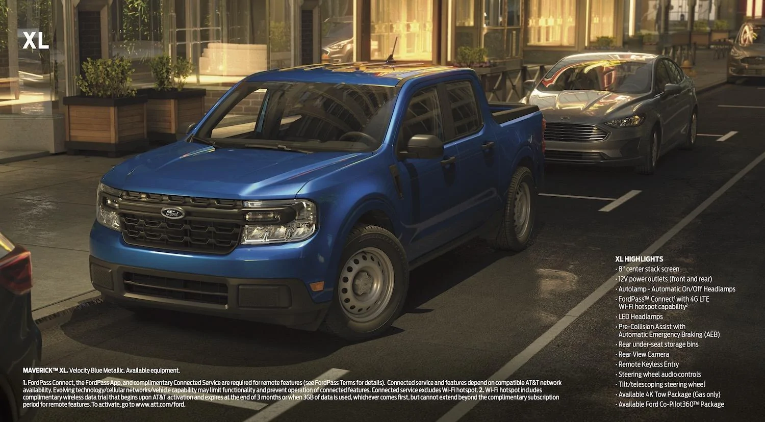 Ford Maverick Maverick Trim Comparison (XL, XLT, Lariat) Maverick-Trim-Comparisons-1