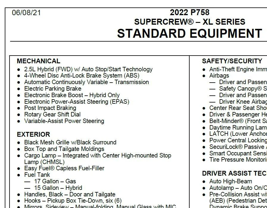 Ford Maverick Bed tie downs for Maverick XL XL tiedowns