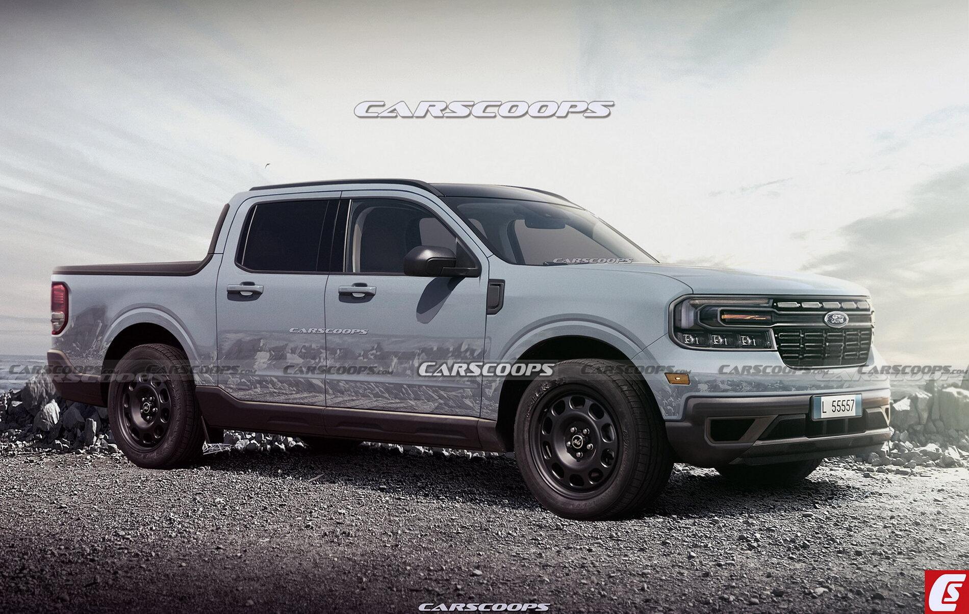 Ford Maverick Renderings 2022-Ford-Maverick-Carscoops-1