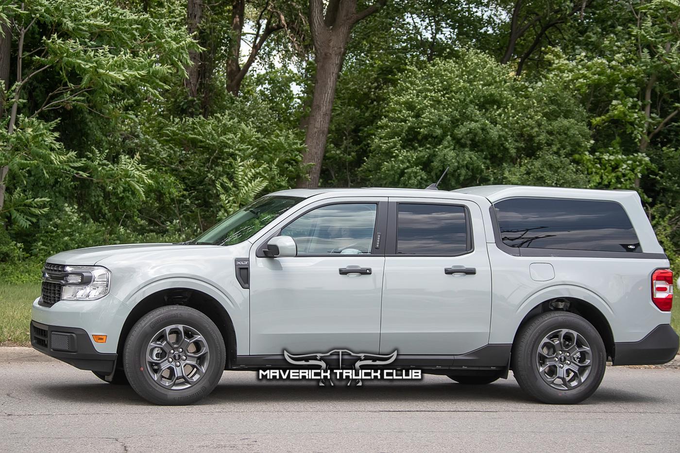 Ford Maverick CACTUS GRAY Maverick Photos Thread ford-maverick-spied-with-bed-cap-topper-5