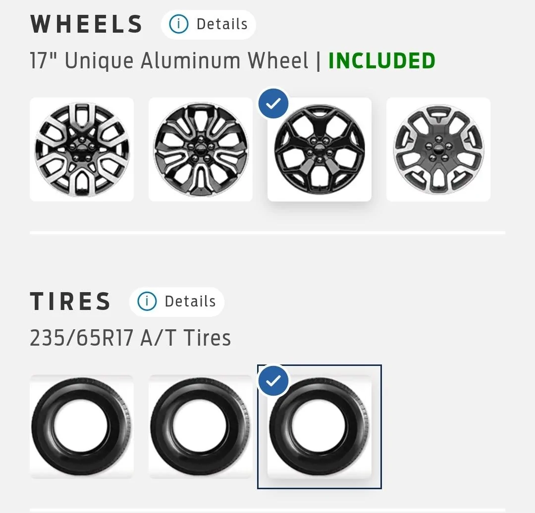 Ford Maverick 235 Aggressive AT tires should be standard in FX4 package Screenshot_20210630-131840_Chrom