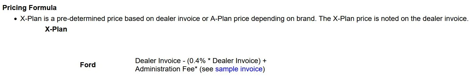Ford Maverick X Plan Question Ford X-plan formula
