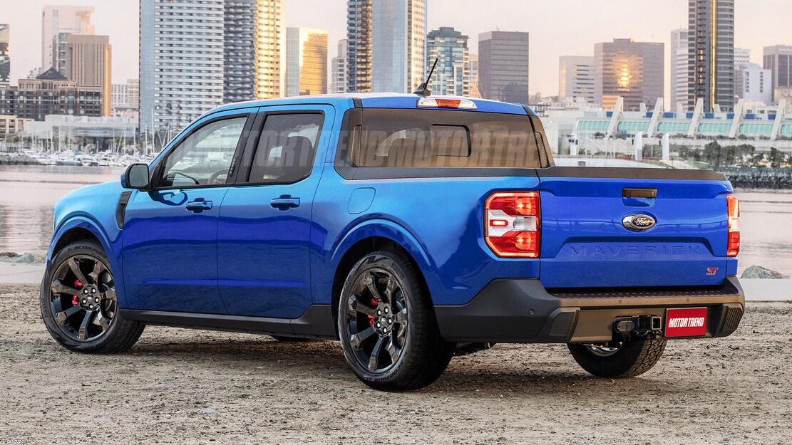 Ford Maverick Maverick ST pickup rendered 2022_Ford_Maverick_ST_1