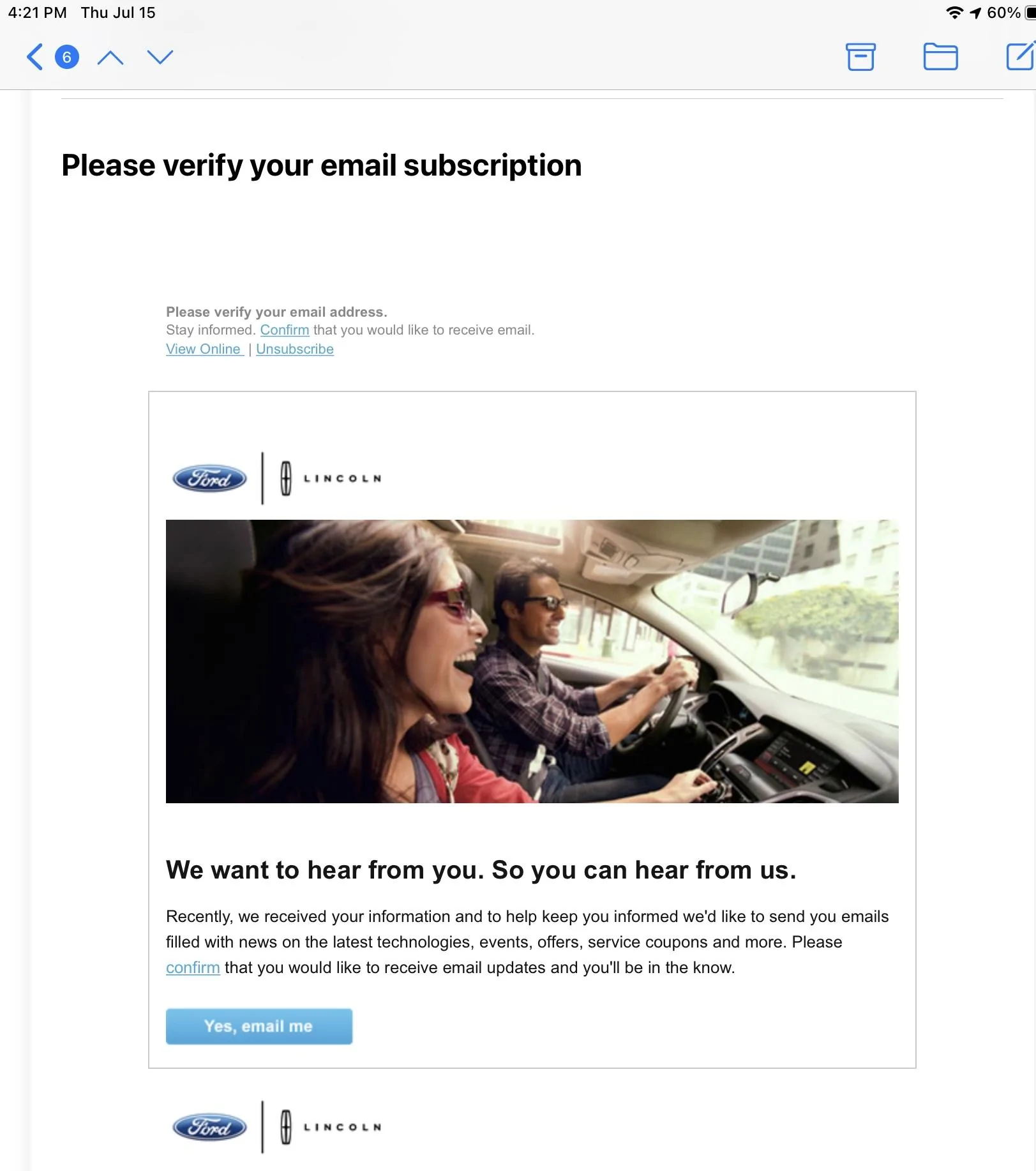 Ford Maverick GOT MY EMAIL FROM FORD @ 12:38 PM … 63076CAA-7F0F-4660-8D38-19B74EBB30F8