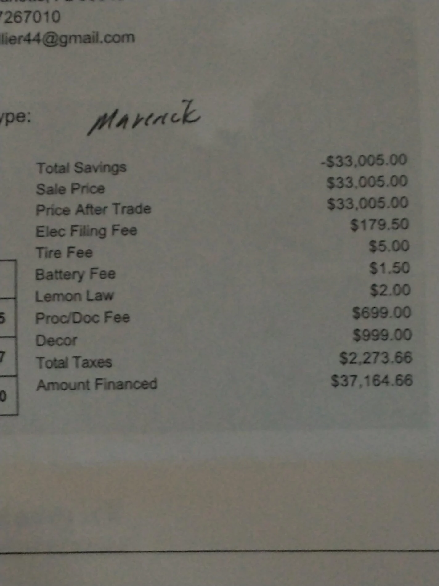Ford Maverick Documentation Fees at your dealer? IMG_20210716_121329752