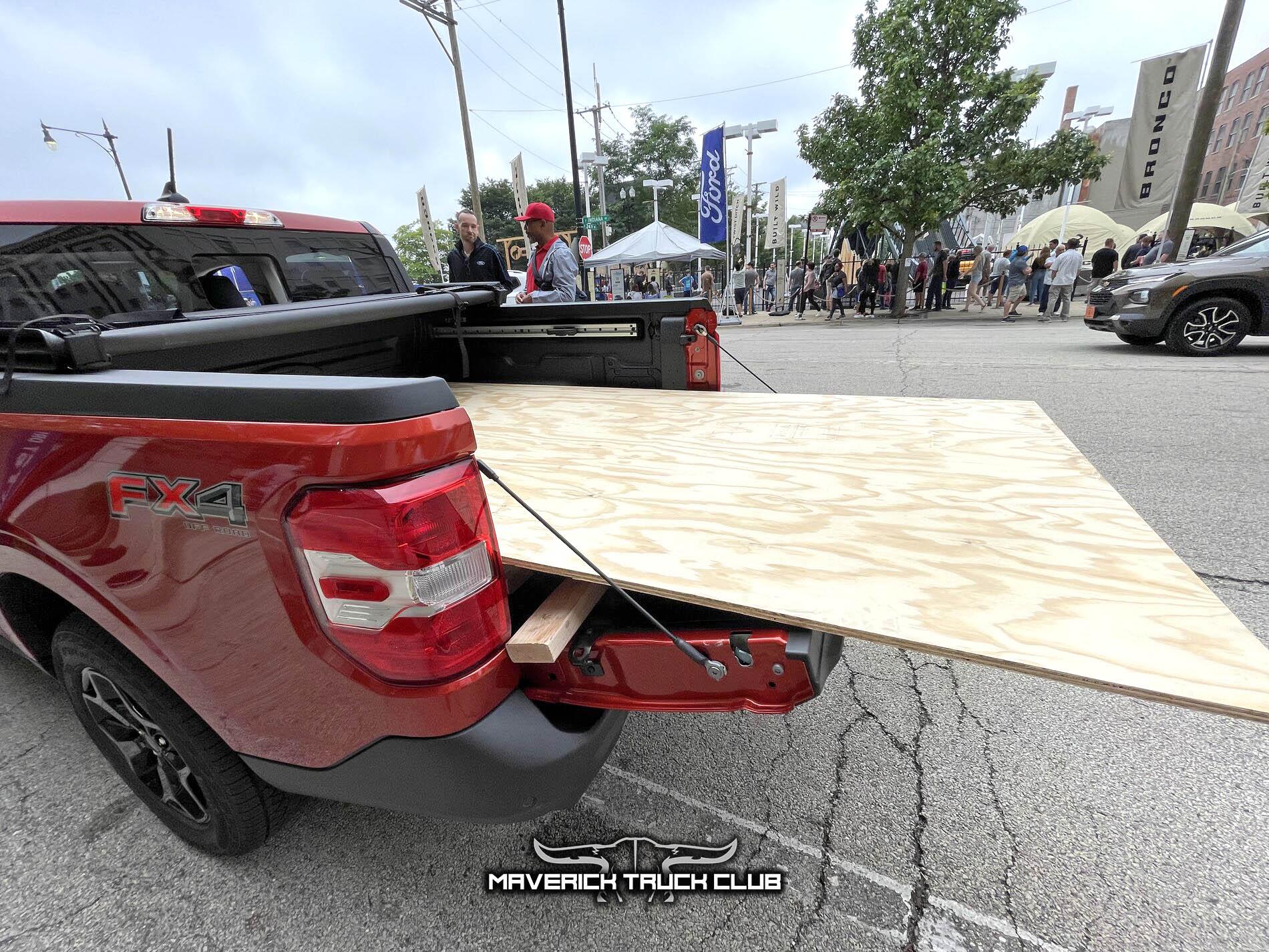 Ford Maverick My Maverick Pics From Chicago w/ Plywood Fit in Bed & Rear Sliding Window Photos 2022 Maverick Plywood