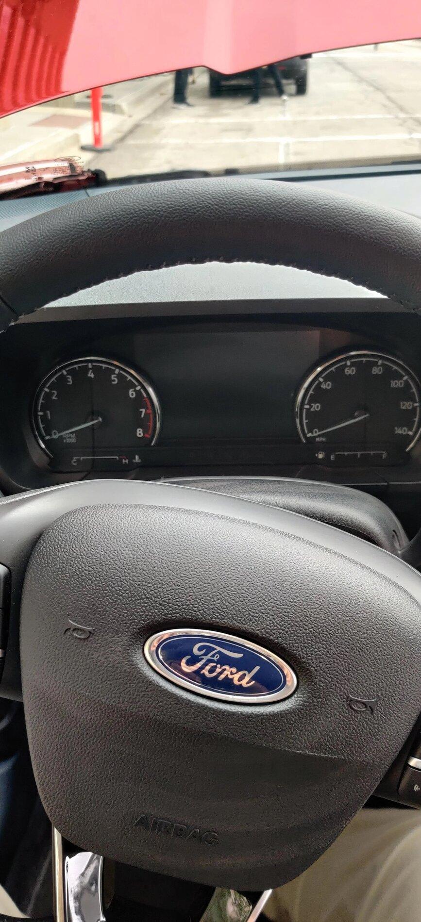 Ford Maverick Chicago Pics: 2022 Maverick Interior, Underhood / Engine, Rear Sliding Window, 4x4 Studs, Spare Tire, Undercarriage, Trailer Brake Controller 2022 Maverick Lariat Interior Steering Wheel