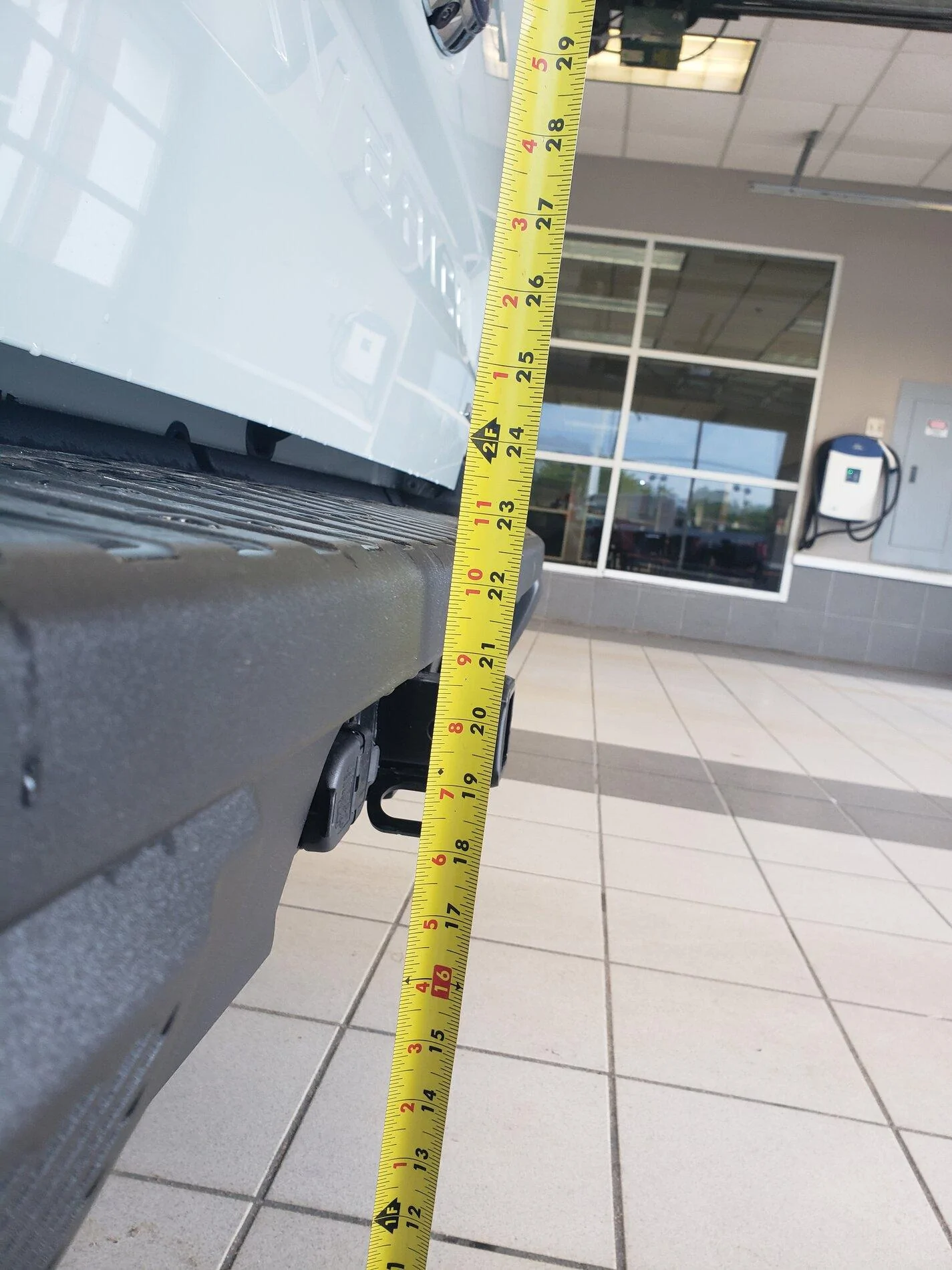 Ford Maverick Measurement from ground to 2" Tow Hitch Receiver 20210824_134136