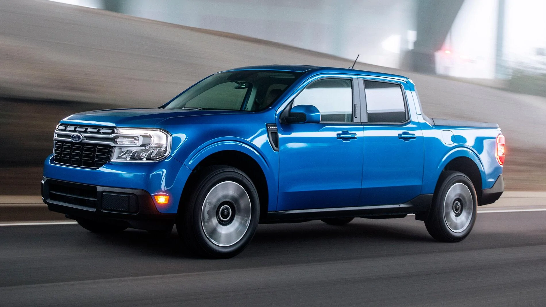 Ford Maverick VELOCITY BLUE Maverick Photos Thread 2022 Maverick Lariat Velocity Blue Pickup Truck Wallpaper1