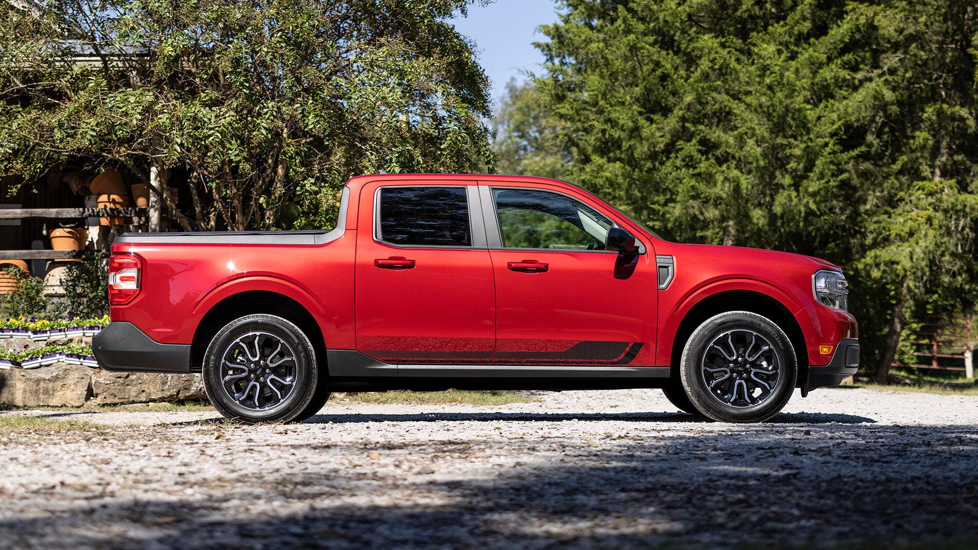 Ford Maverick RAPID RED Maverick Photos Thread 2022-ford-maverick-first-edition-profile
