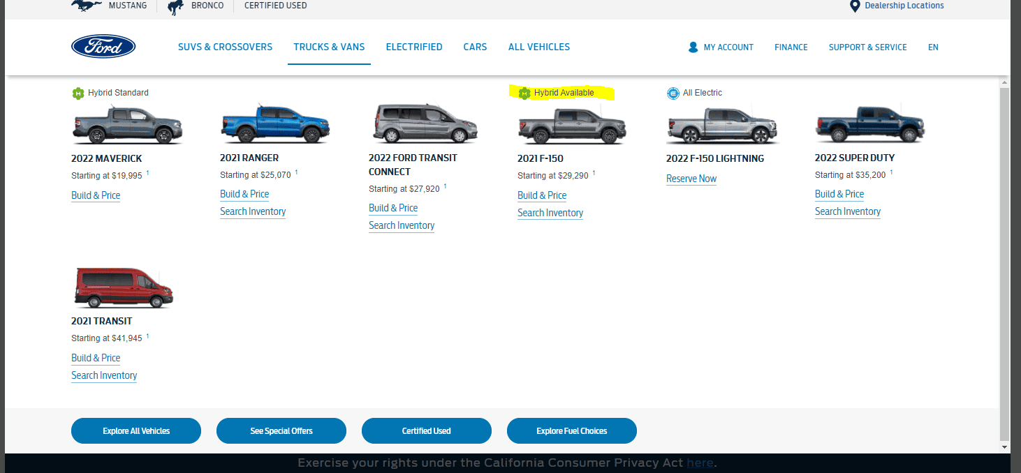 Ford Maverick Build & Price down? 1633455407229