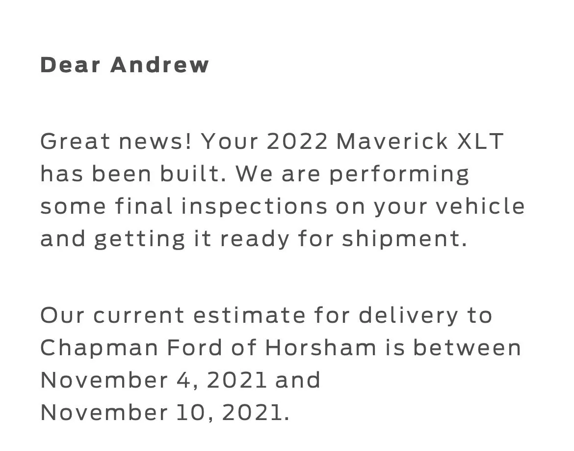 Ford Maverick I’ve been built! Now what? D1059B84-95EE-4C5B-8539-E87D5AA58123