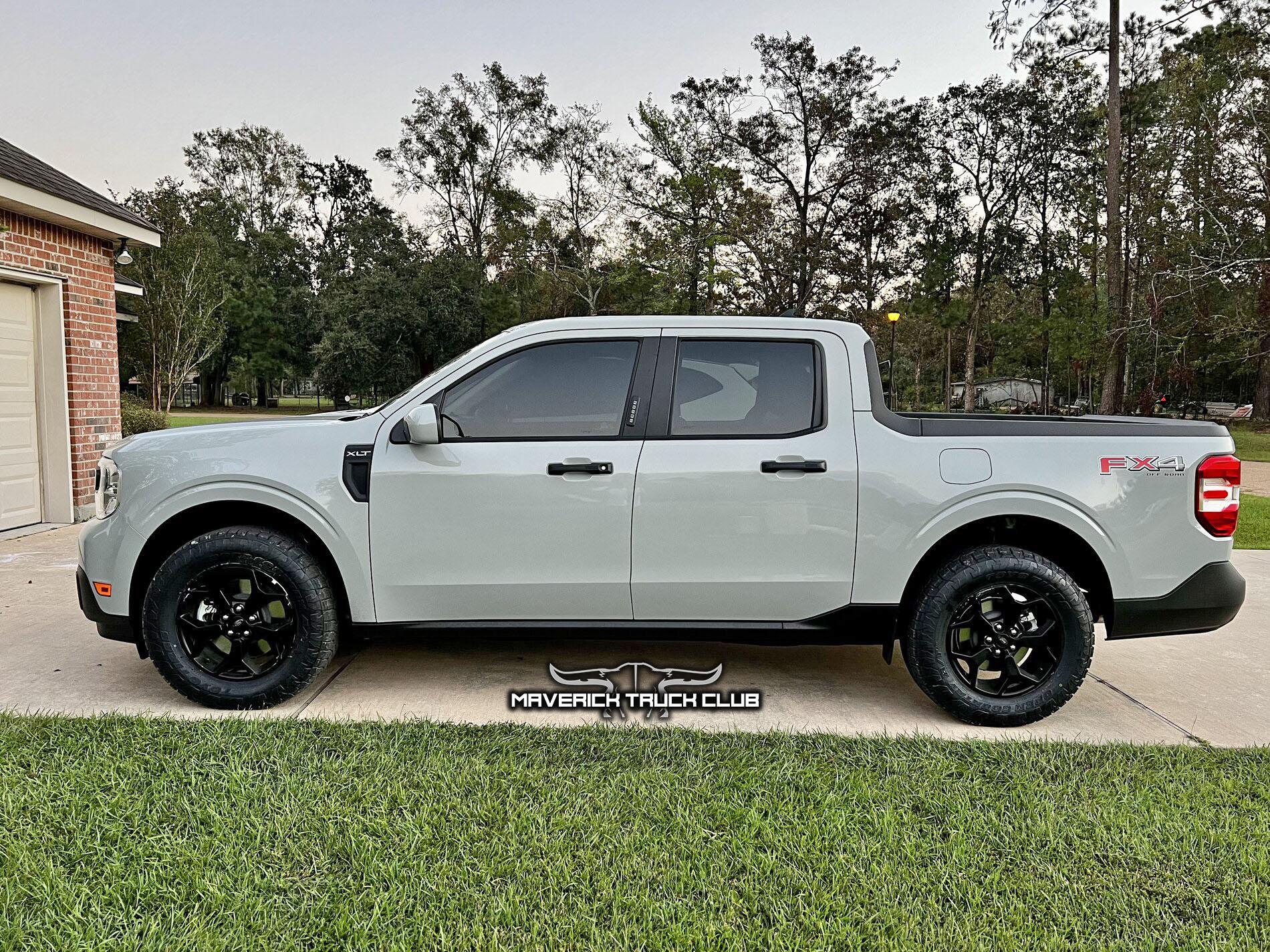 Ford Maverick 245/65R17 Toyo Open Country AT III tires installed + MPG results on Maverick XLT 2.0 AWD 2022 Ford Maverick 245:65R17 Toyo Open Country AT III tires 2