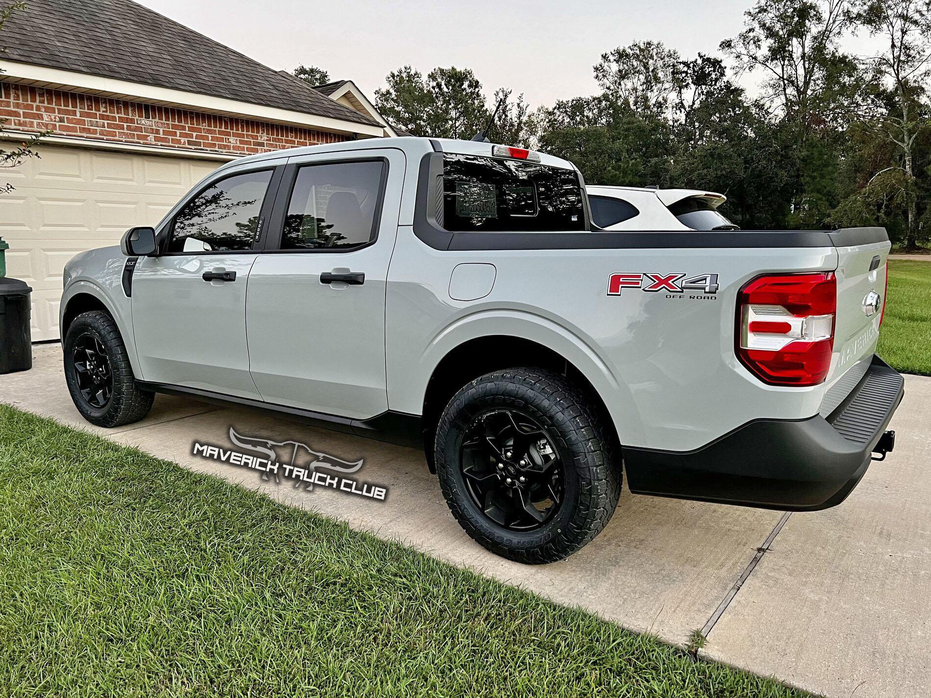 Ford Maverick 245/65R17 Toyo Open Country AT III tires installed + MPG results on Maverick XLT 2.0 AWD 2022 Ford Maverick 245:65R17 Toyo Open Country AT III tires 1