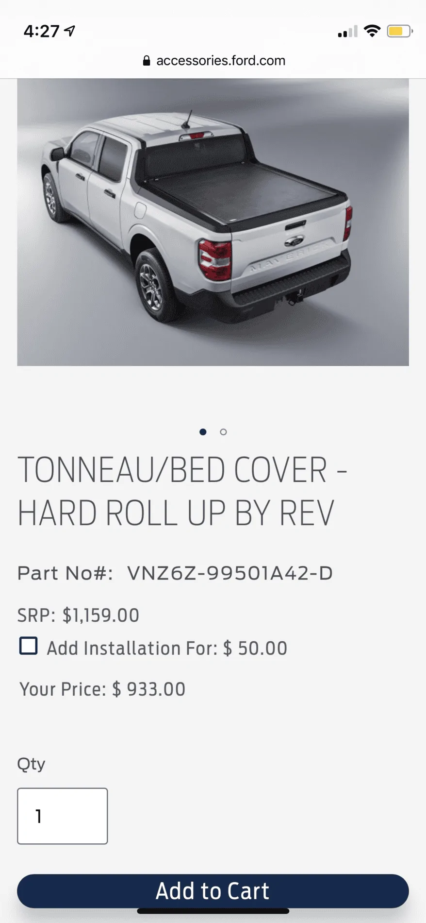 Ford Maverick Aftermarket vs Factory Tonneau Cover 901A9F3A-1996-416D-86DD-C2AE2CFDEAC1