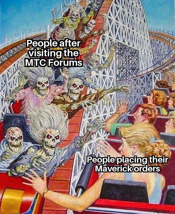 Ford Maverick Maverick Memes -  fun diversion while we wait [ ** NO POLITICS ** ] Skeleton Rollercoaster High Five 08102021193701