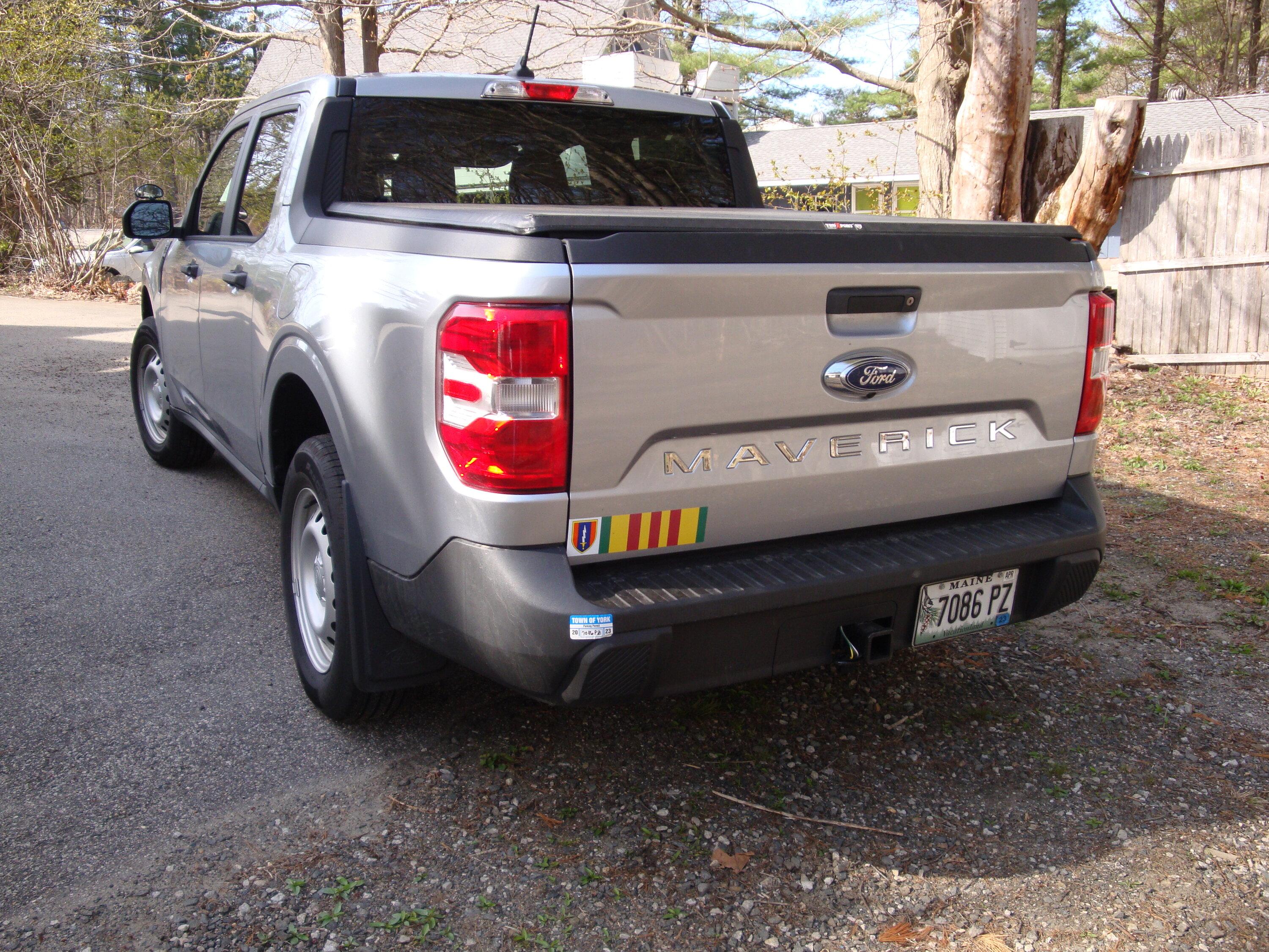 Ford Maverick Today I joined the tail gate lettering club DSC00120.JPG