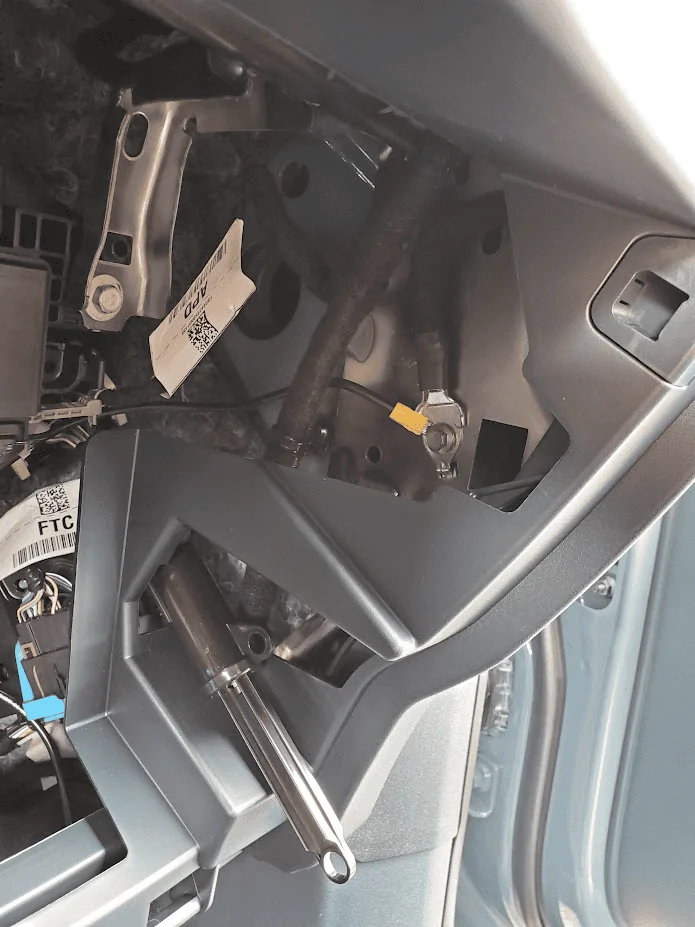 Ford Maverick Another method to mount Kicker Hideaway / amp board to back cabin wall 1682876178533