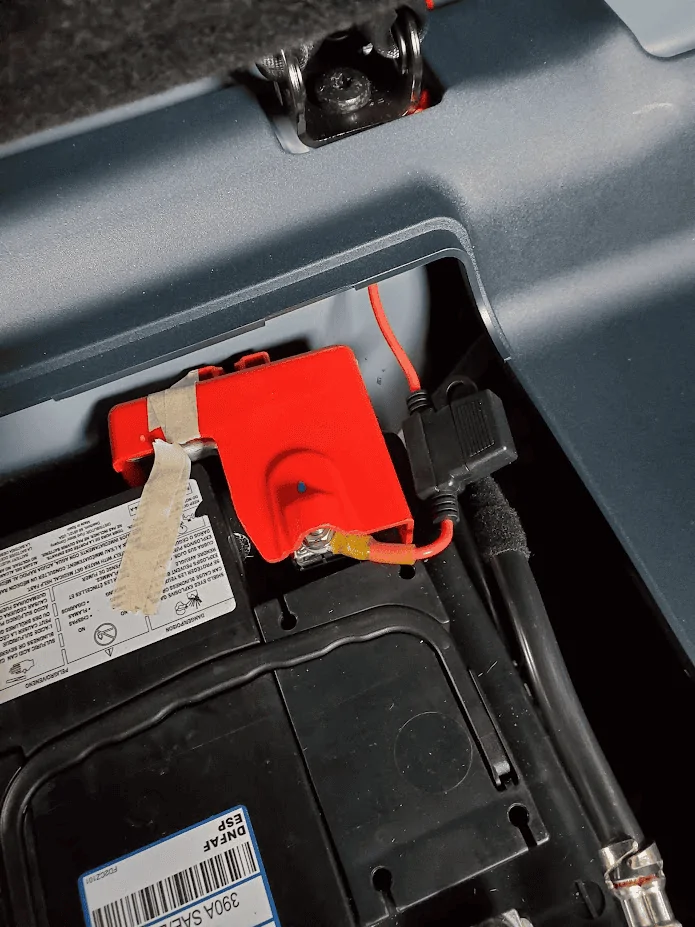 Ford Maverick Another method to mount Kicker Hideaway / amp board to back cabin wall 1682877521434