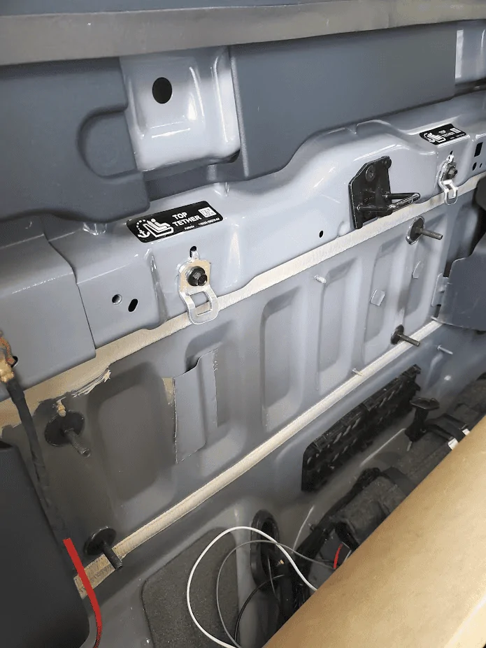 Ford Maverick Another method to mount Kicker Hideaway / amp board to back cabin wall 1682878842331