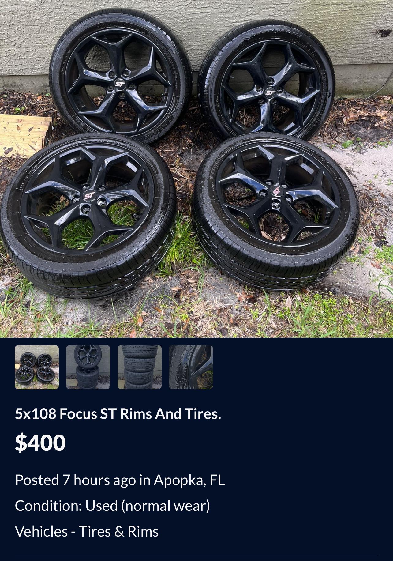 Ford Maverick Curb, meet Wheels. Seeking two FX4 black wheels. IMG_2460