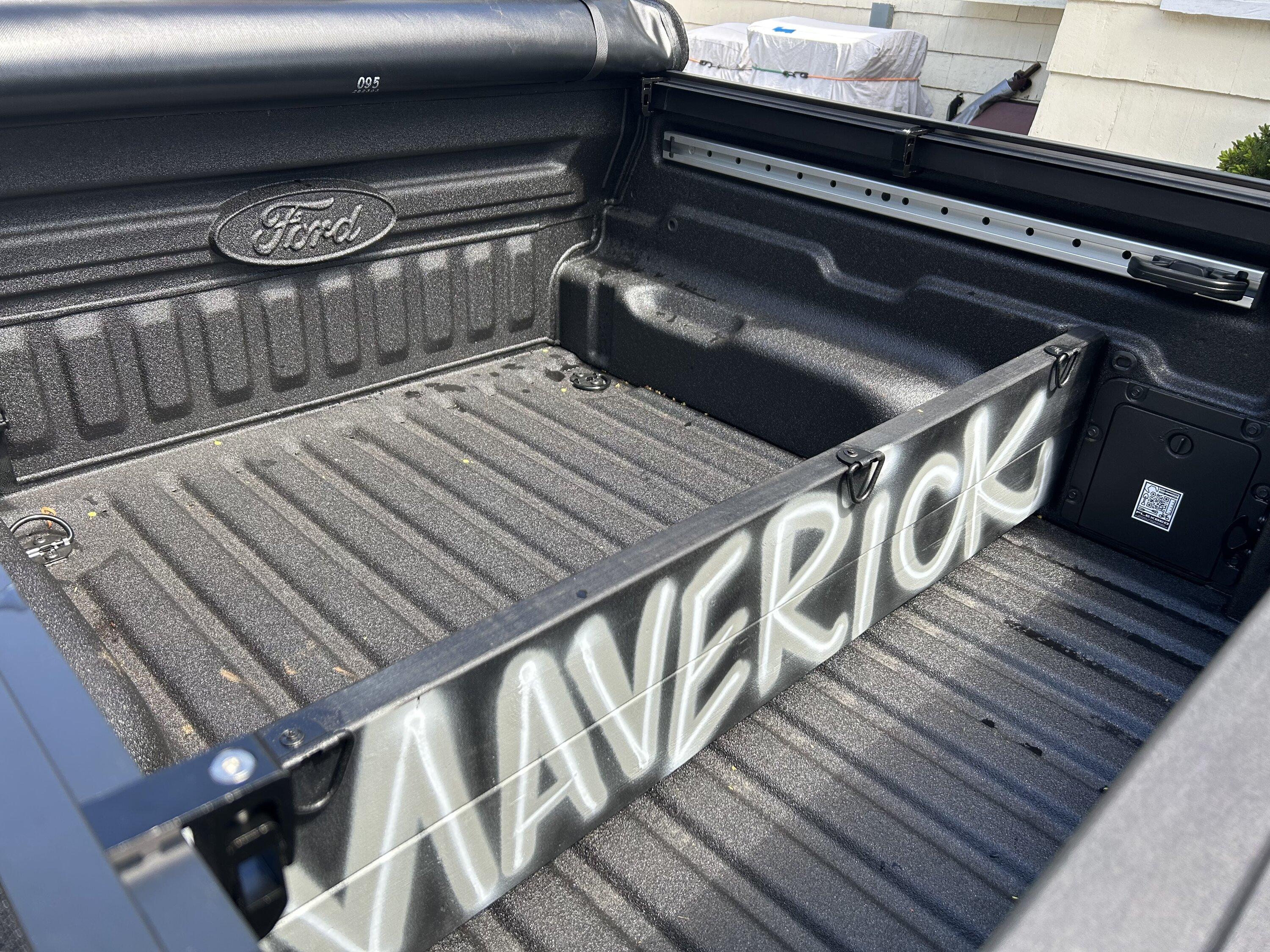 Ford Maverick Maverick Ford Bed Divider Kit Installed IMG-2856