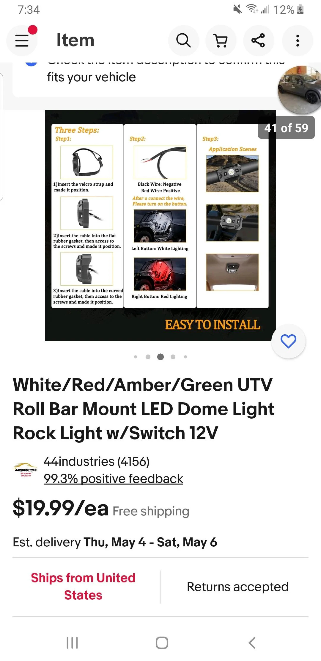 Ford Maverick Maverick accessories, mods, how-to's on my Maverick Screenshot_20230430-193445_eBay