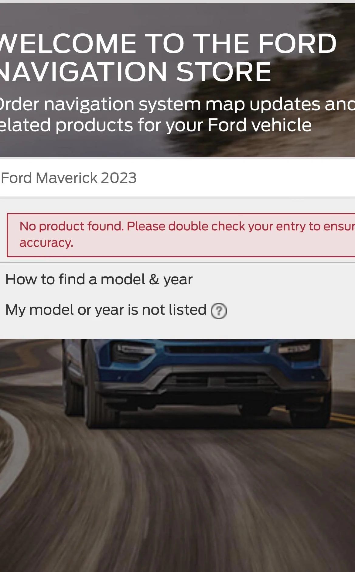 Ford Maverick Sync 3 Navigation Map Updates IMG_1186
