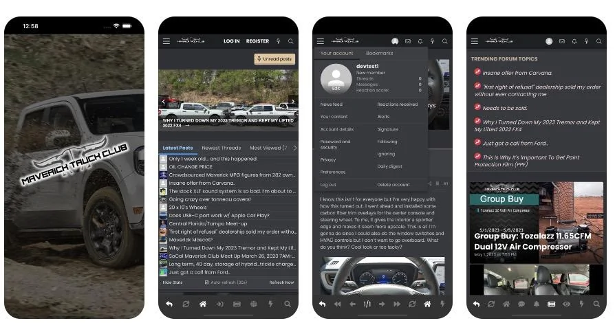 Ford Maverick 📲 Introducing the Maverick Truck Club iOS App! Screenshot 2023-05-02 at 8.25.03 AM