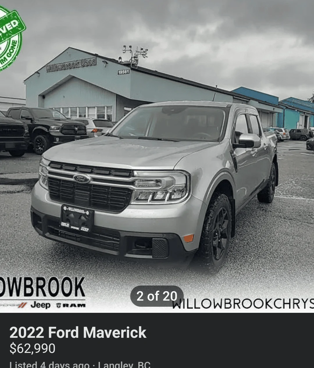 Ford Maverick Used Maverick prices keep climbing Screenshot_20230429-063136