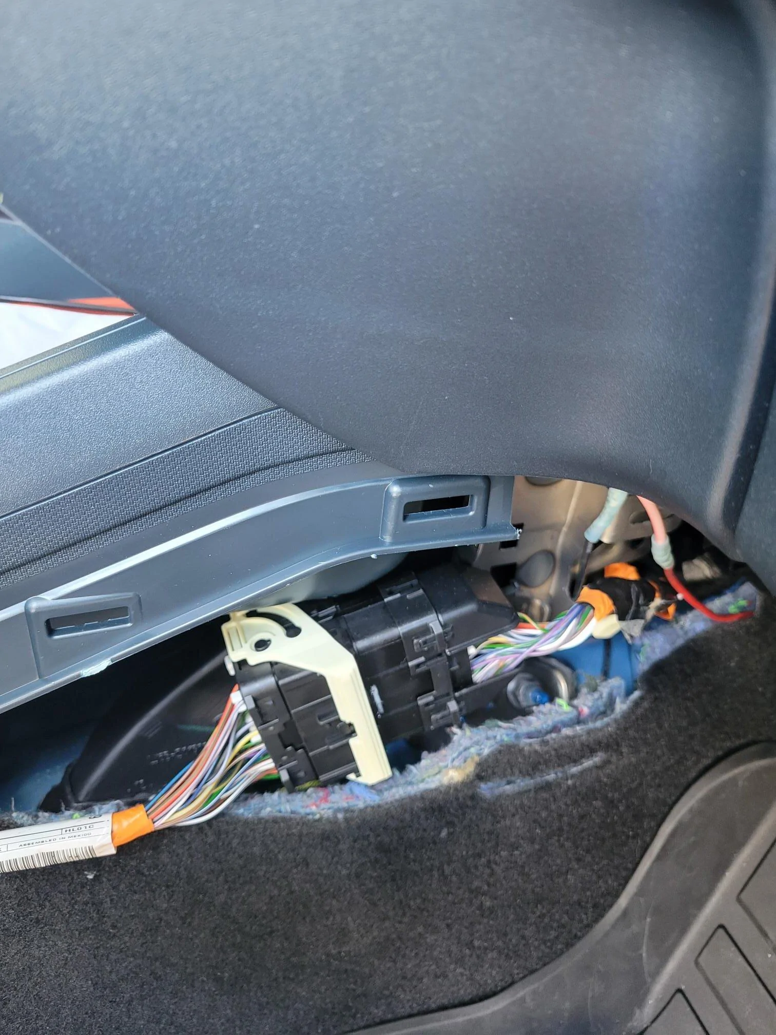 Ford Maverick Good Grounding point under dash 20230503_154629