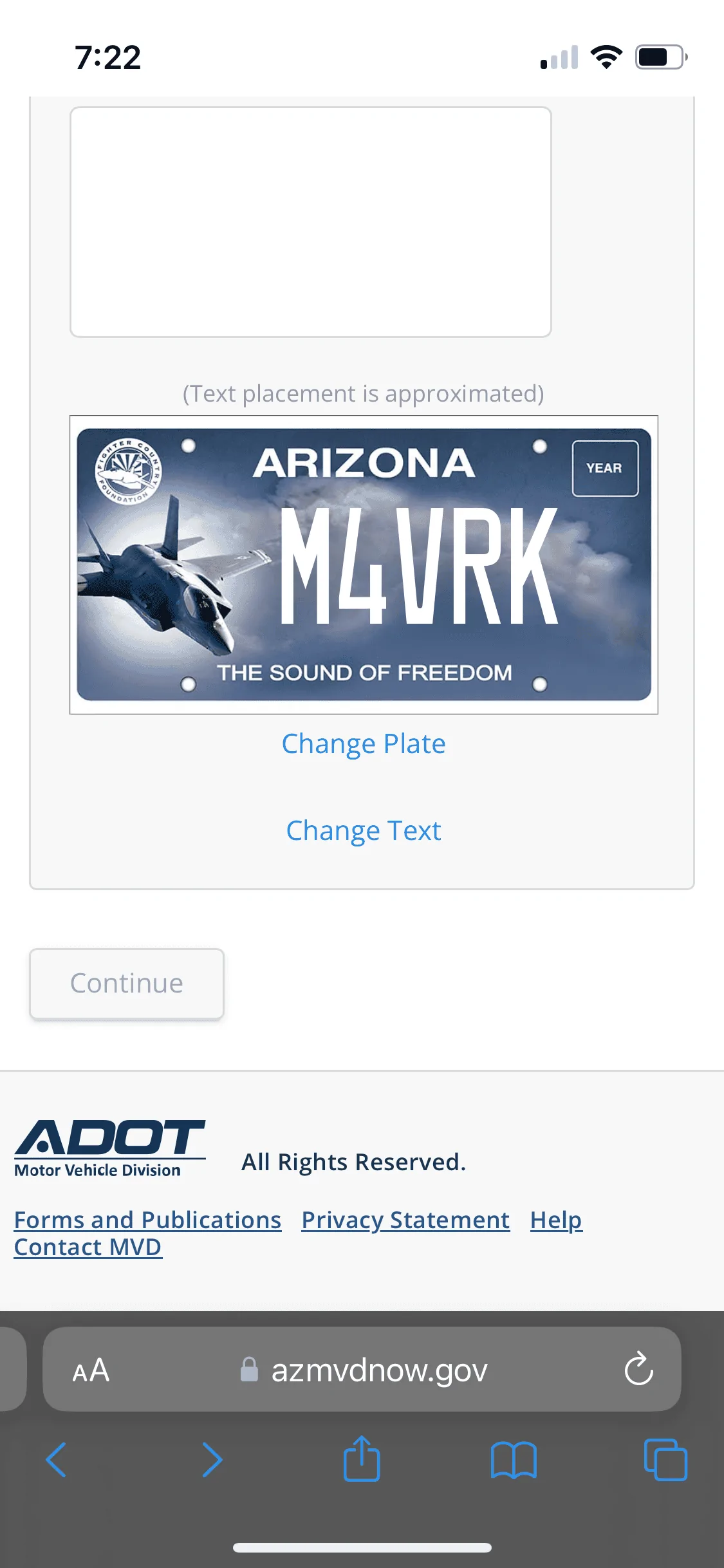 Ford Maverick Cart before the hors..Maverick -Vanity Plate IMG_1145