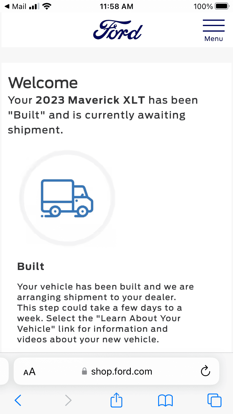 Ford Maverick Just Built F06D1987-8347-44B2-8A36-148F3BB09DAD