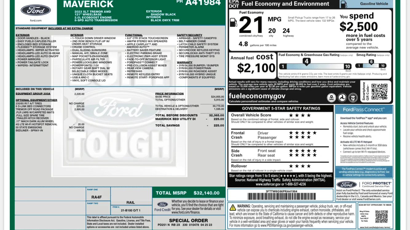 Ford Maverick Just Built 23246922-F4BF-4349-8ECB-027EE4169D30