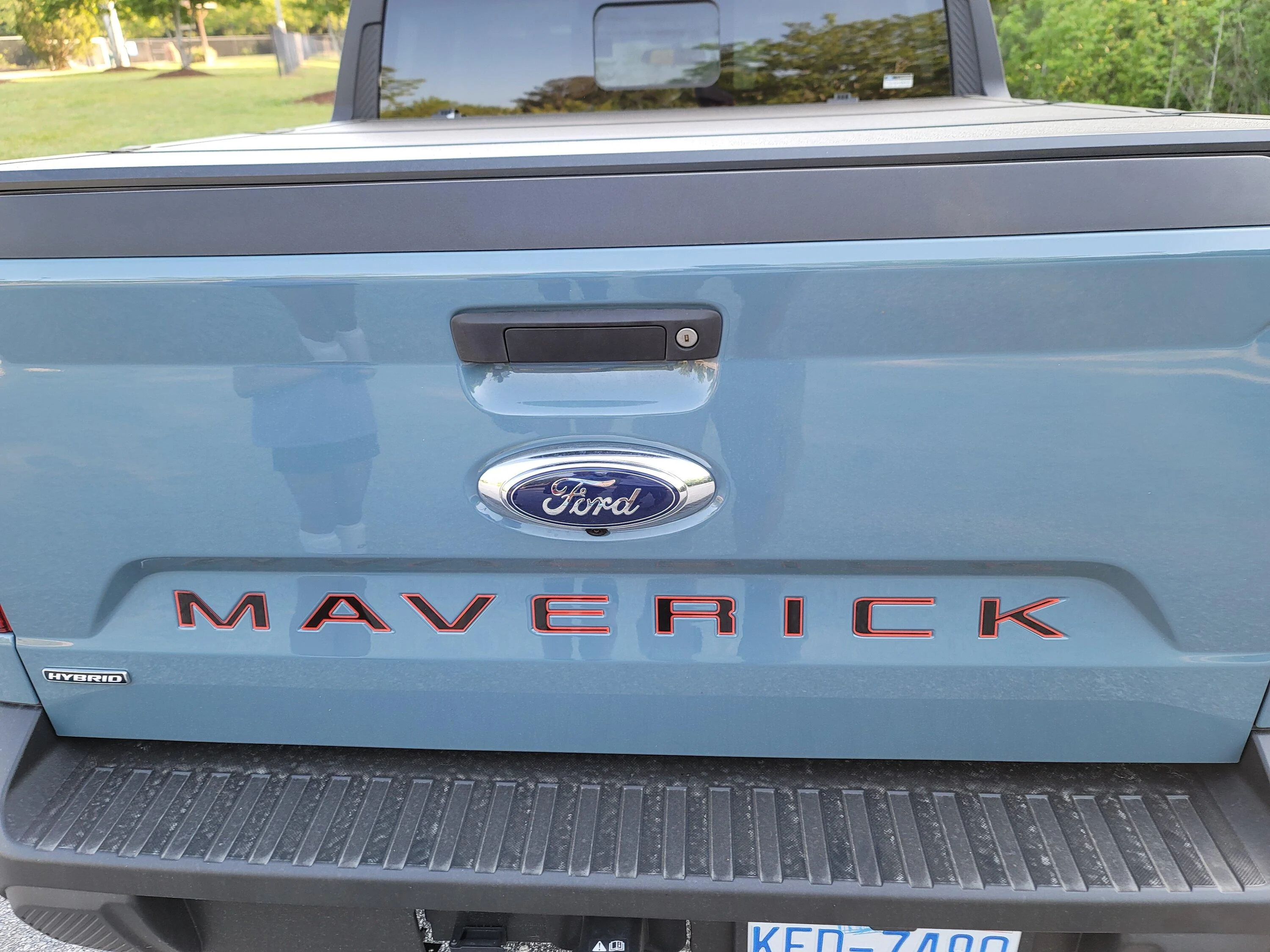 Ford Maverick Today I joined the tail gate lettering club 20230421_082223