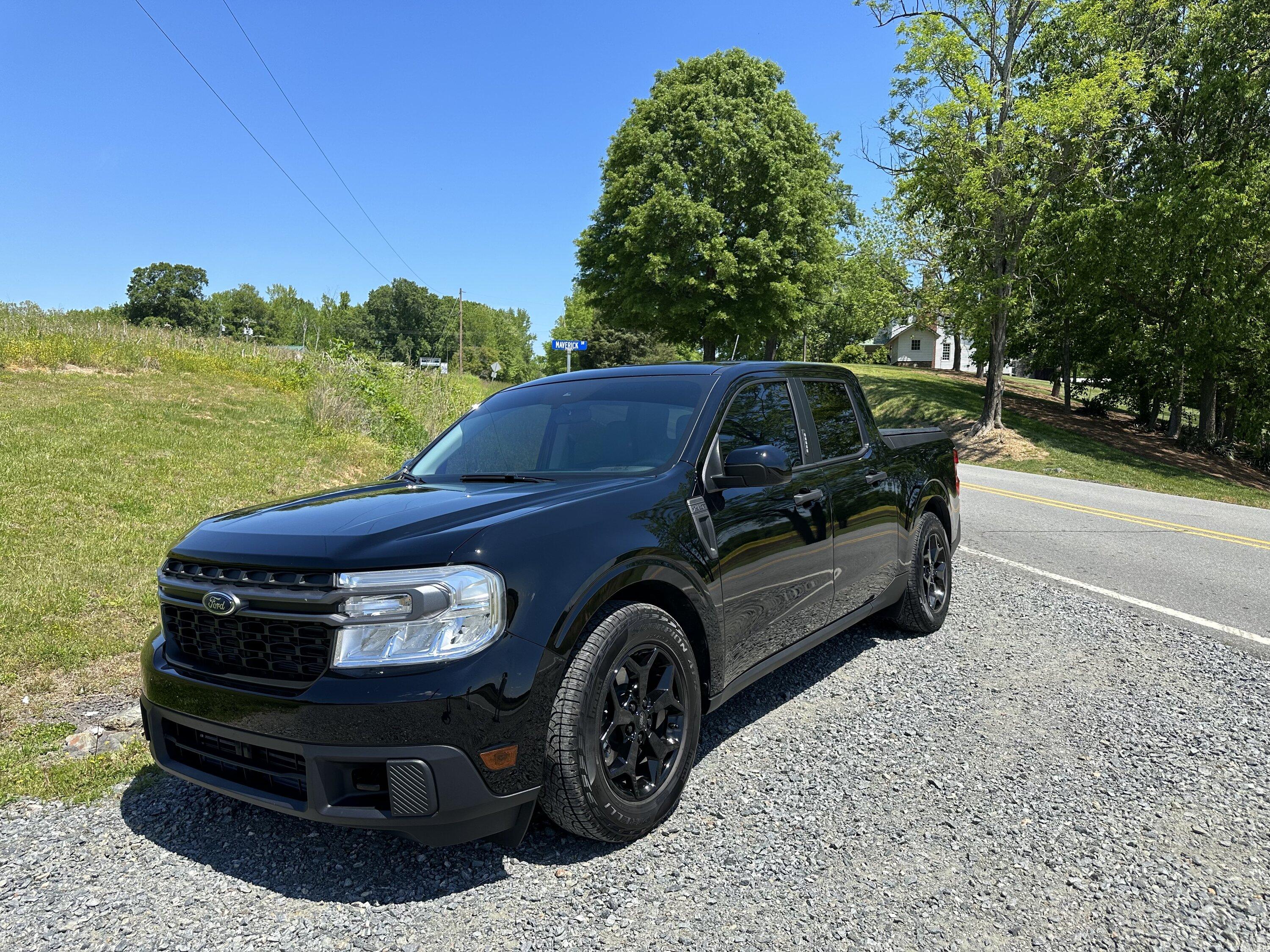 Ford Maverick More Pics... Lowered & Polished Shadow Black XLT tempImageJQ30FB