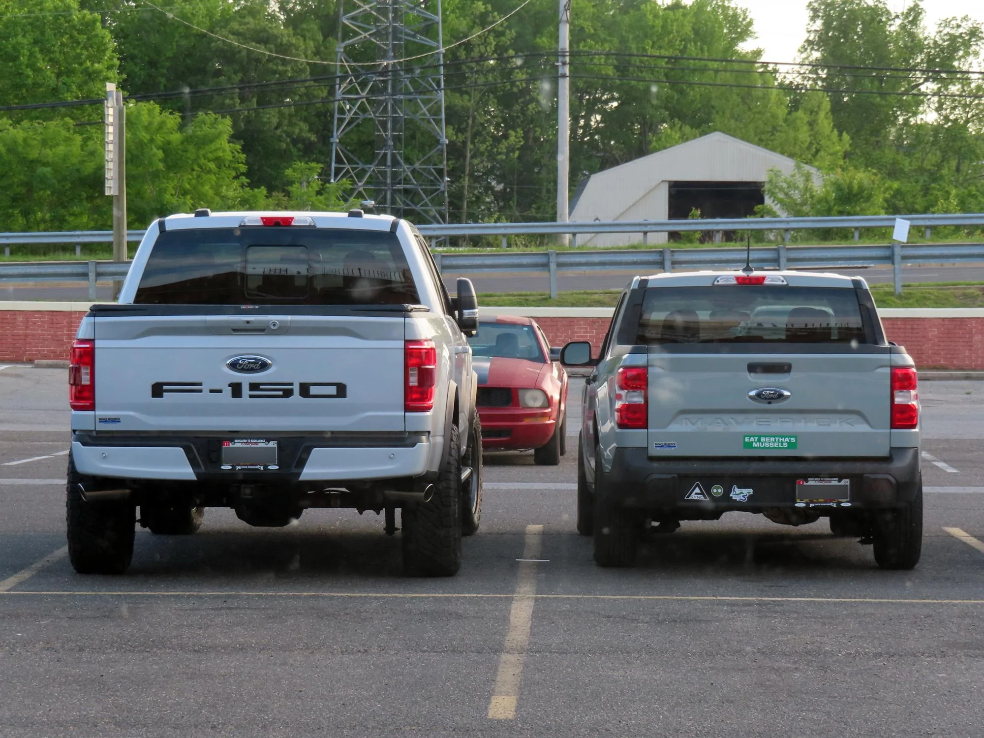 Ford Maverick Post your Maverick next to ridiculously large trucks - photos thread trucks