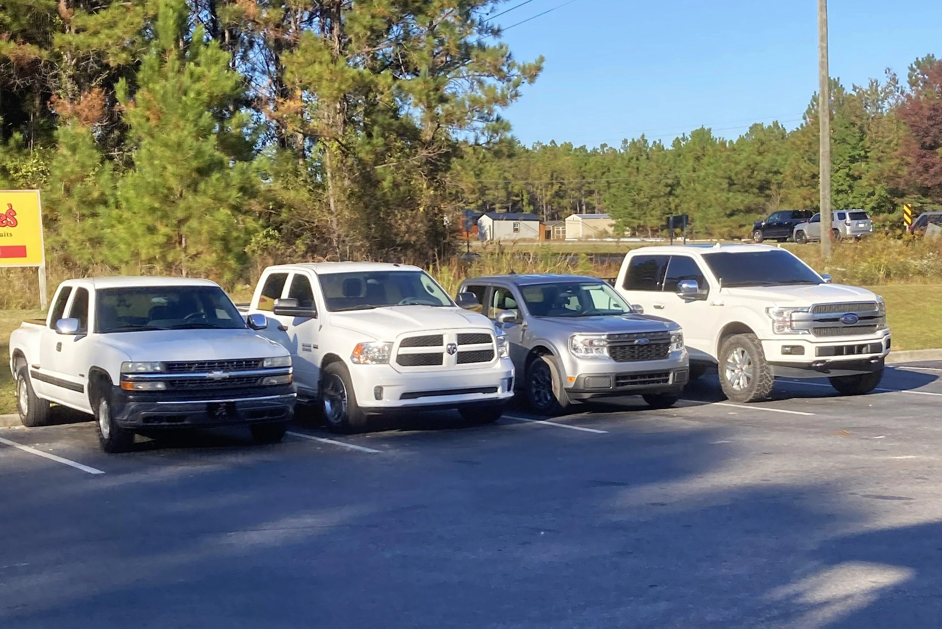 Ford Maverick Post your Maverick next to ridiculously large trucks - photos thread IMG_2076