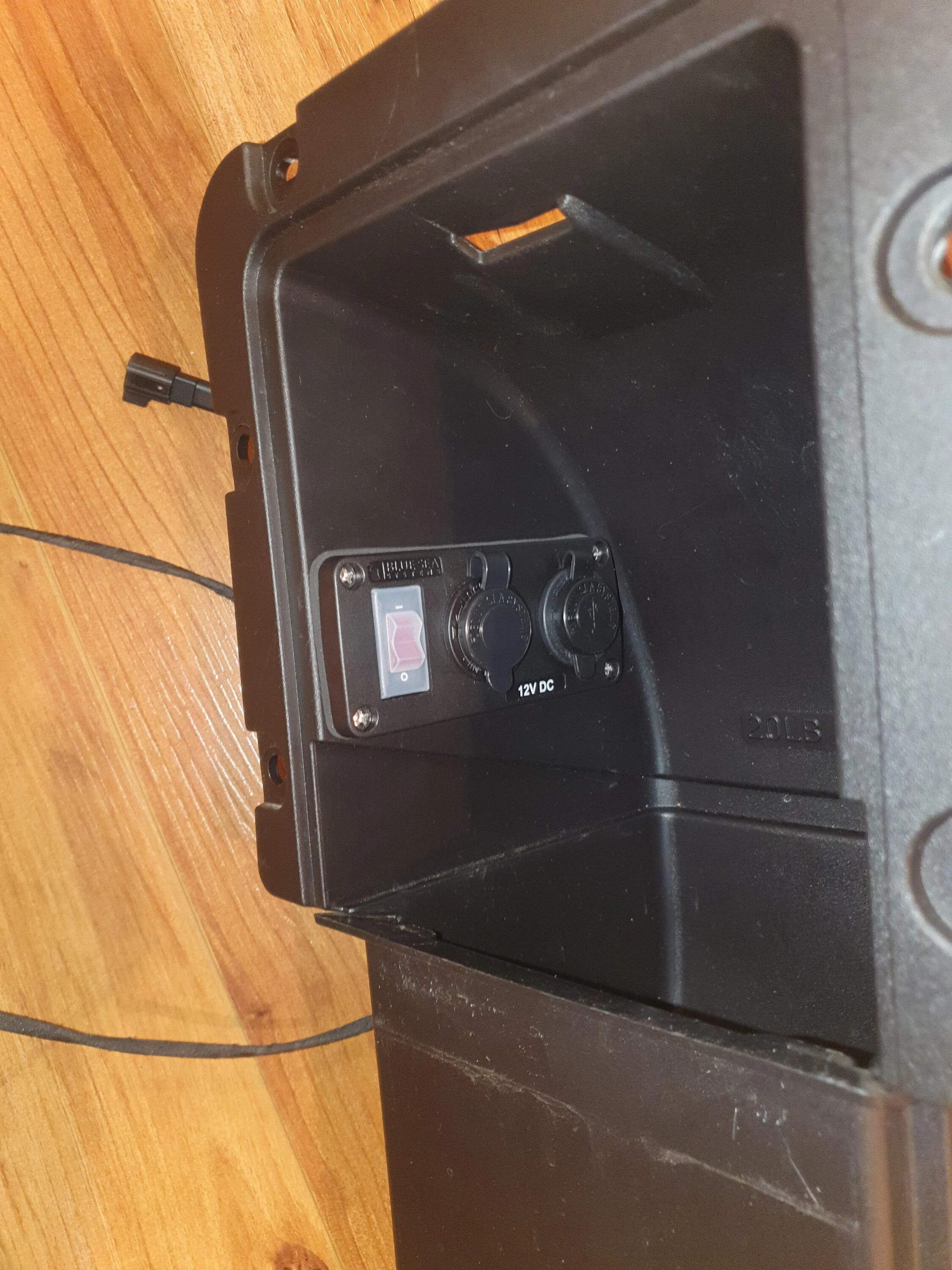 Ford Maverick Adding 12V and USB power ports to the bed - installed photo 20230507_003153