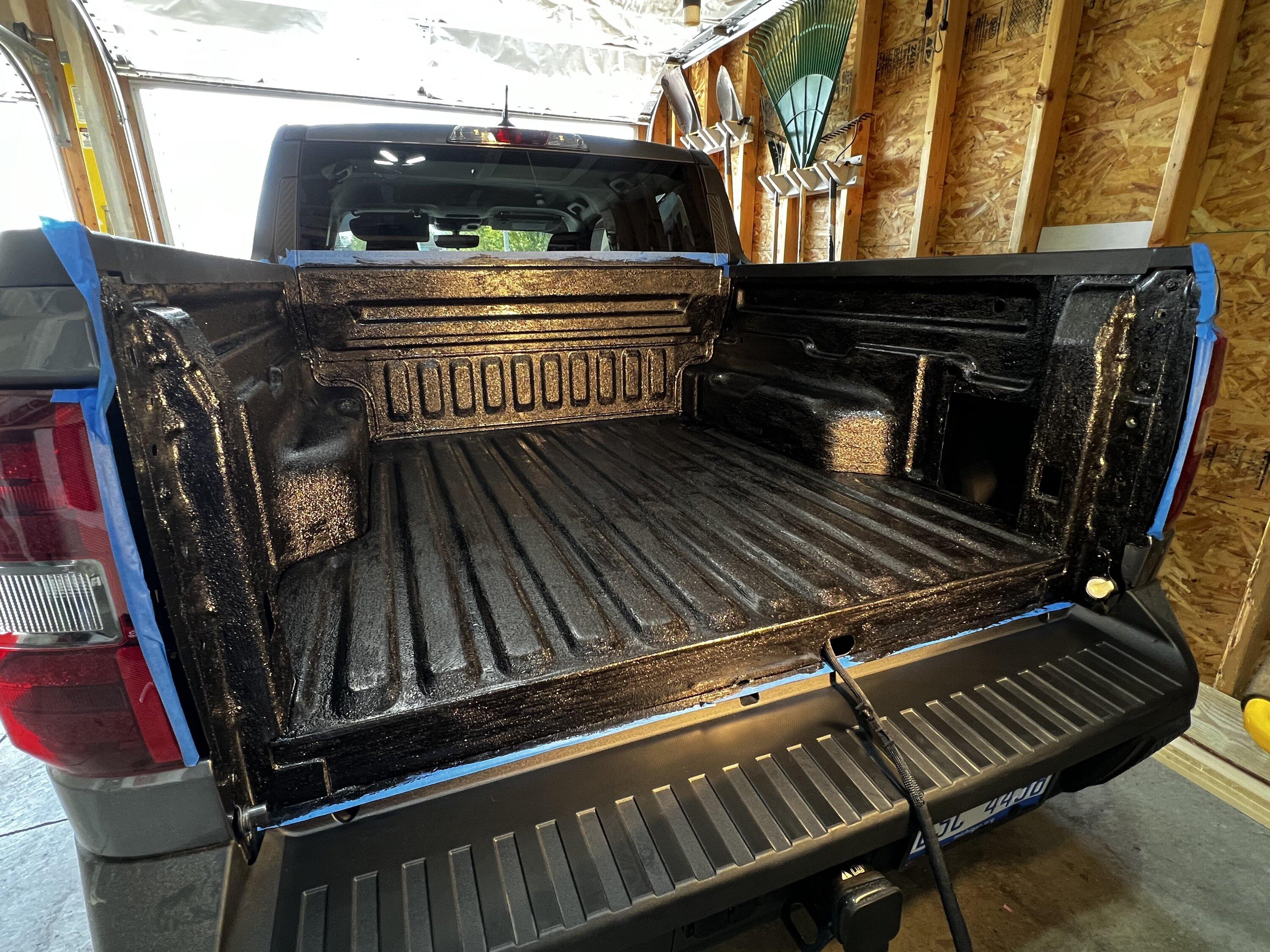 Ford Maverick Herculiner DIY bedliner install IMG_6951