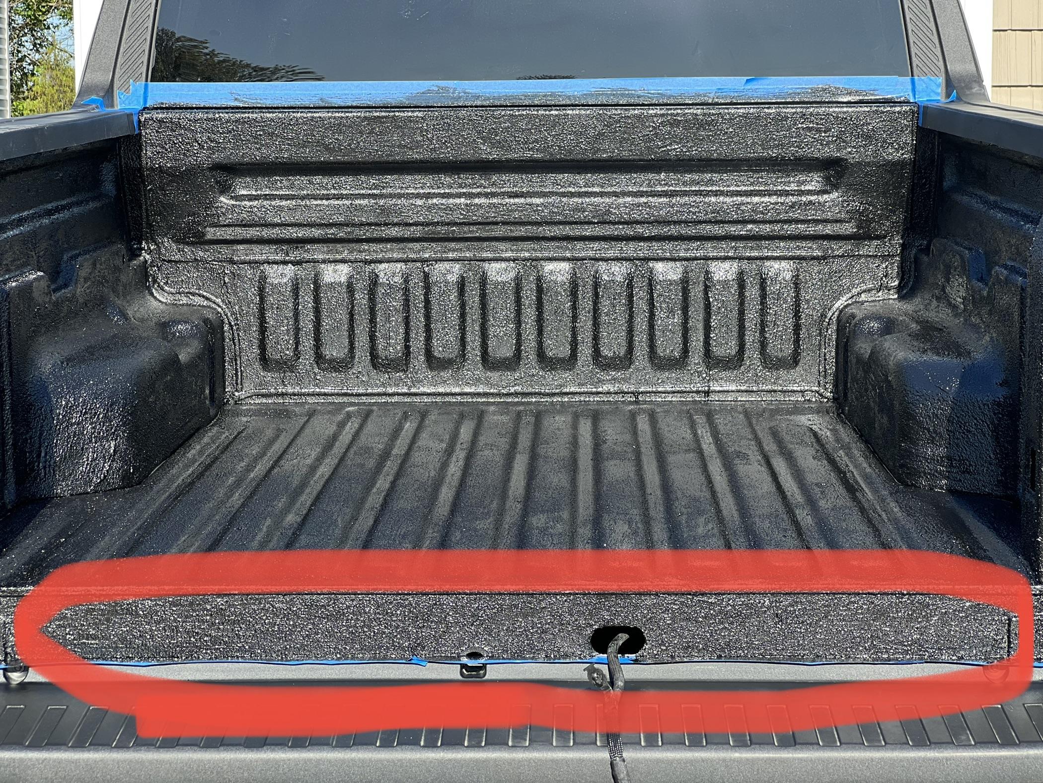 Ford Maverick Herculiner DIY bedliner install IMG_6954