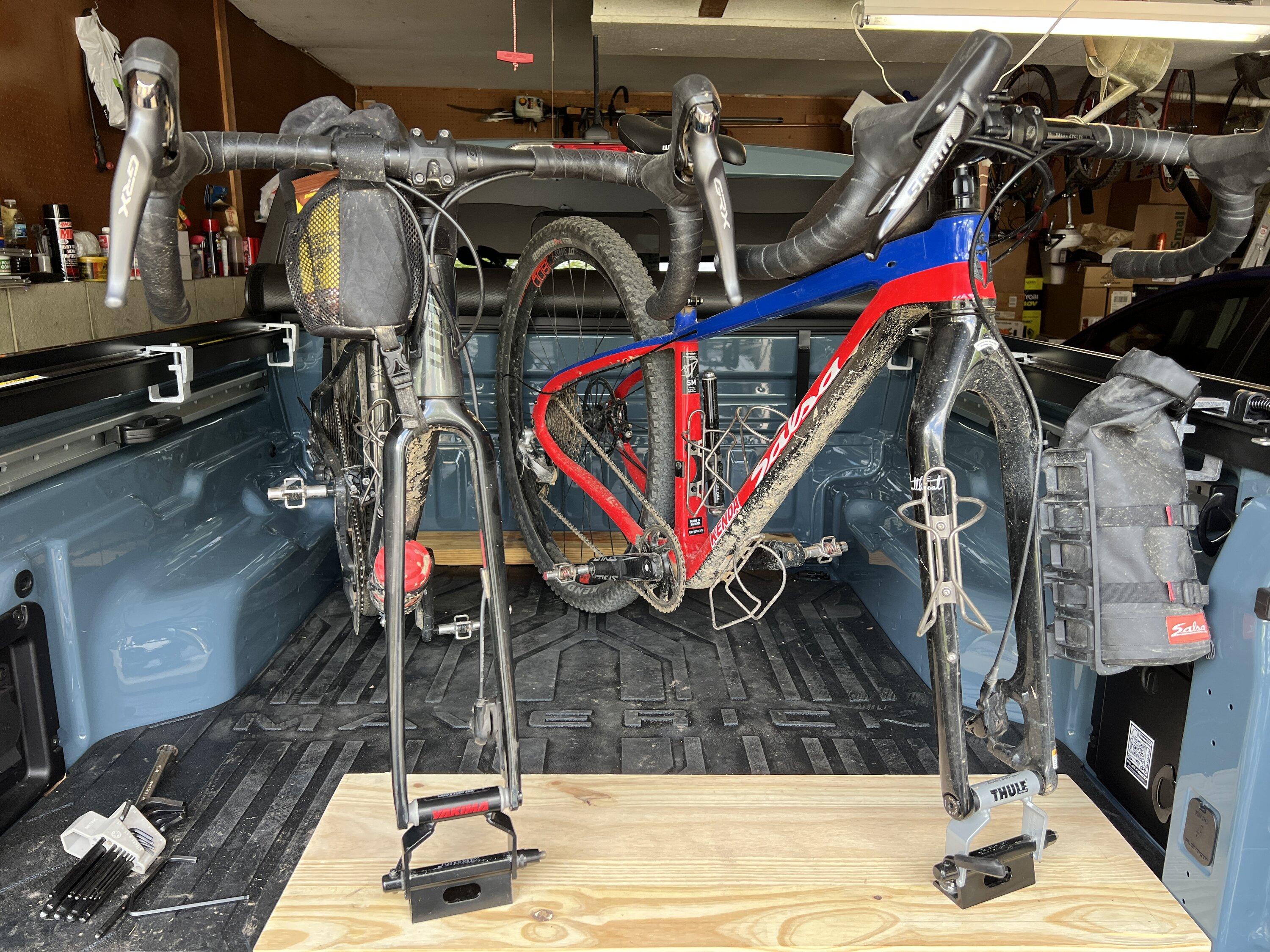 Ford Maverick My custom in-bed bike storage solution IMG_4719