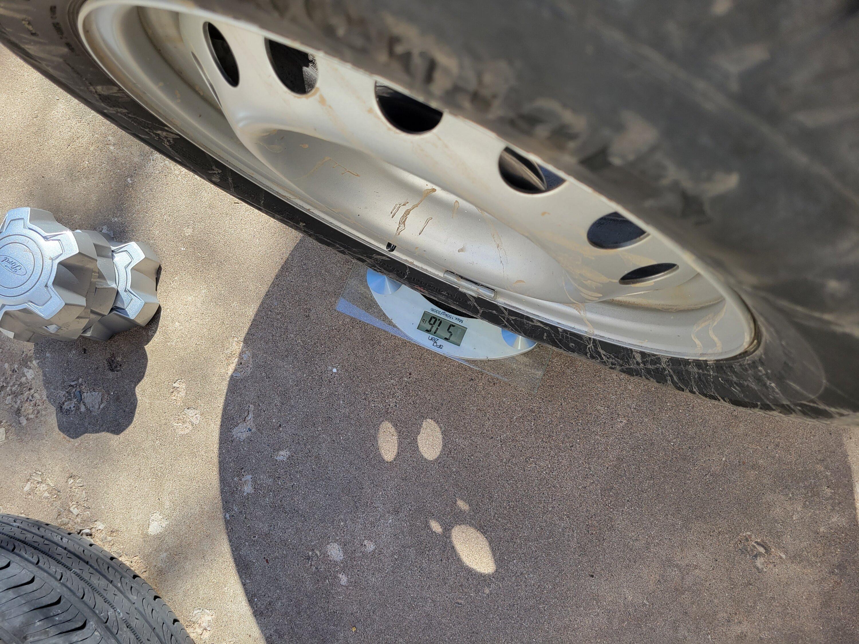 Ford Maverick Project QuikRik. My Velocity Blue XL AWD Performance build Stock Mav Steel wheel and tire weight