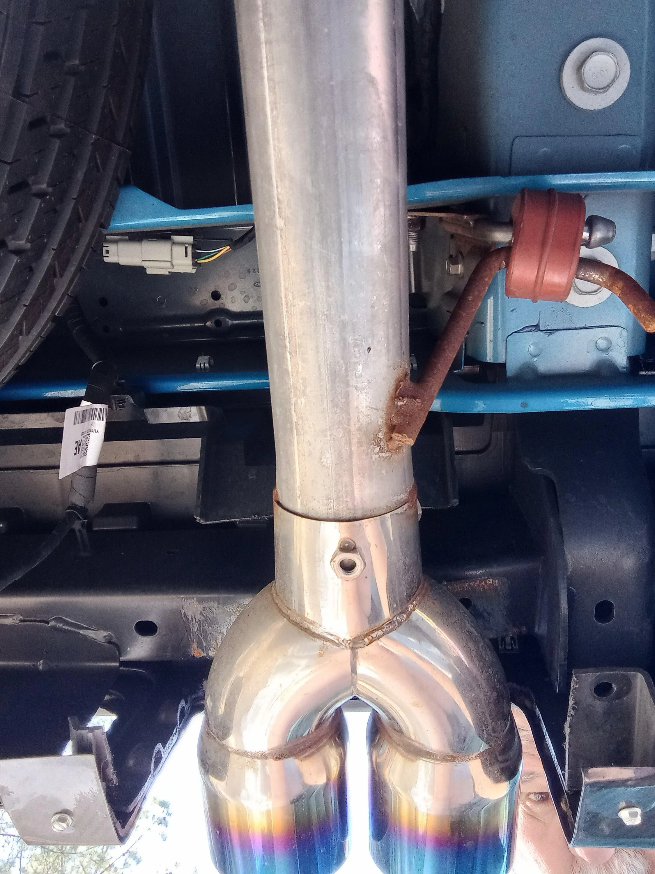 Ford Maverick Hybrid decorative exhaust tips IMG_20230228_130715282_HDR