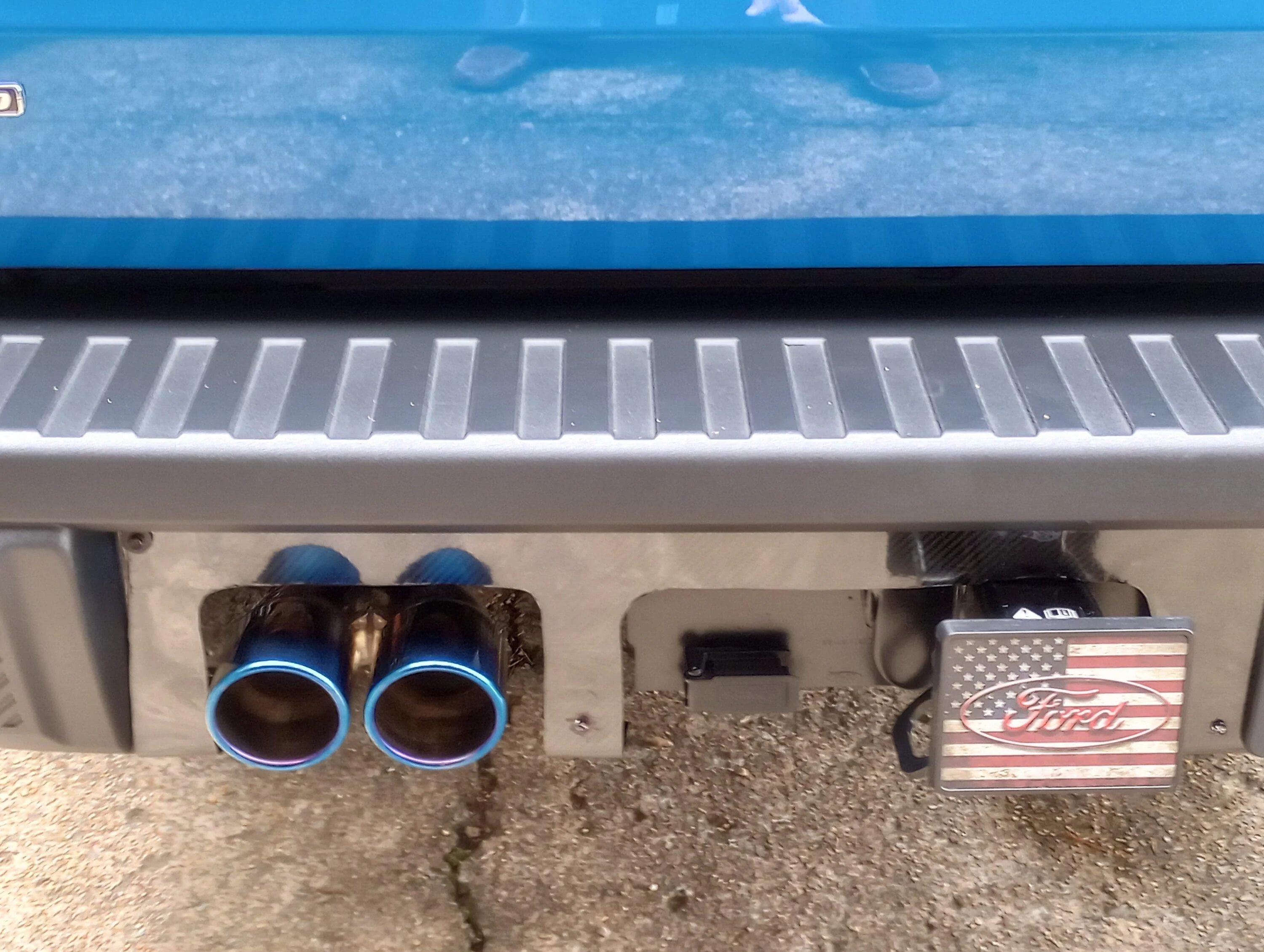 Ford Maverick Hybrid decorative exhaust tips IMG_20230209_145130629_HDR