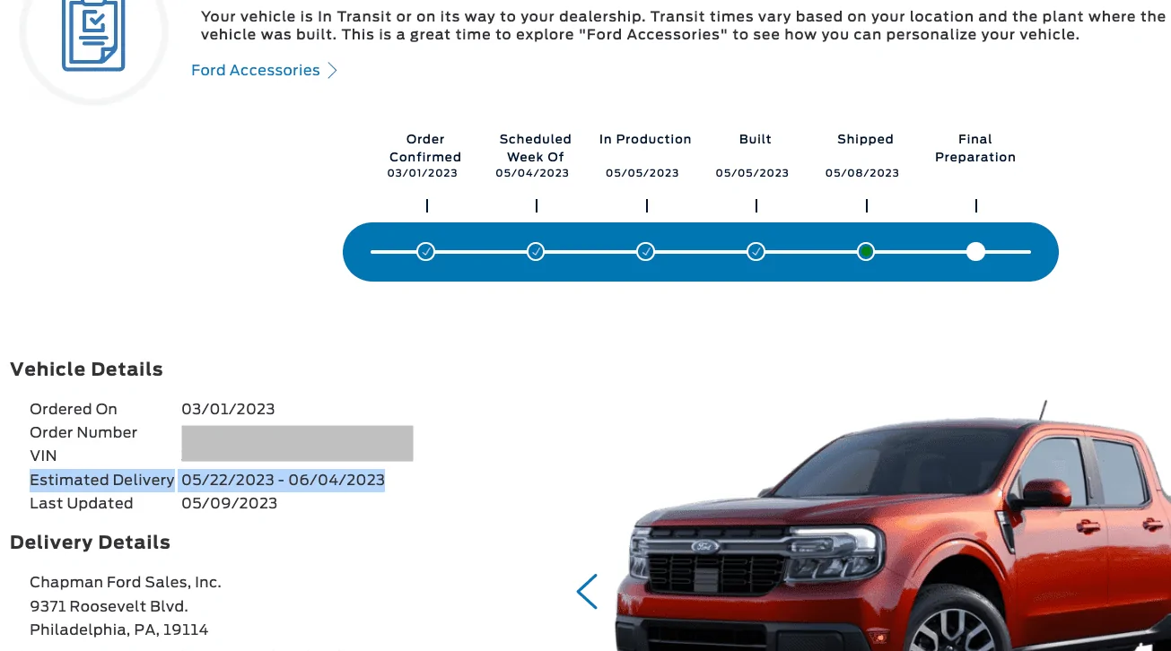 Ford Maverick 📬 3/16/23 Scheduling Email Received Group [EMAILS NOW ARRIVING] Screenshot 2023-05-10 at 3.02.07 PM
